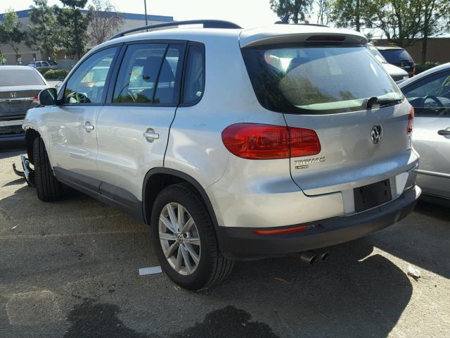 WVGAV7AX9HK042267 - 2017 VOLKSWAGEN TIGUAN S SILVER photo 3