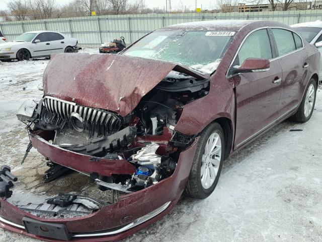 1G4GB5G36FF273466 - 2015 BUICK LACROSSE MAROON photo 2