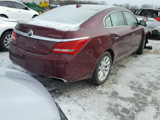 1G4GB5G36FF273466 - 2015 BUICK LACROSSE MAROON photo 4