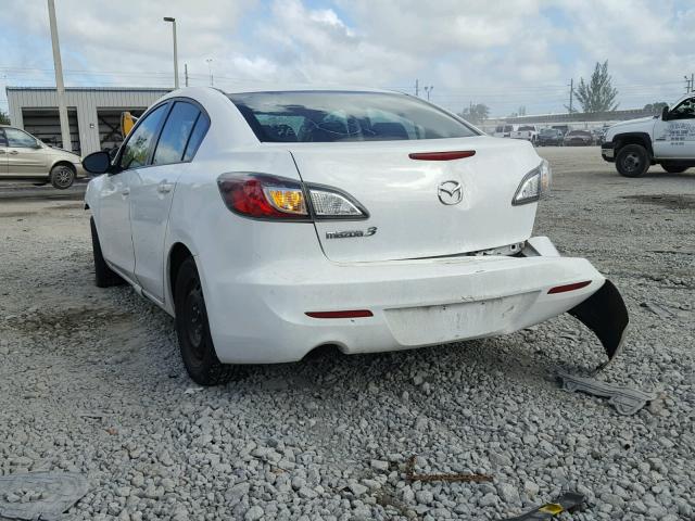 JM1BL1UF1C1536829 - 2012 MAZDA 3 I WHITE photo 3