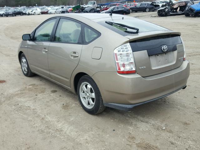 JTDKB20UX67519736 - 2006 TOYOTA PRIUS GOLD photo 3