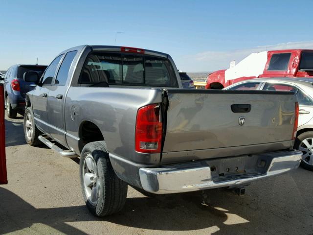 1D7HA18D05S203517 - 2005 DODGE RAM 1500 S GRAY photo 3