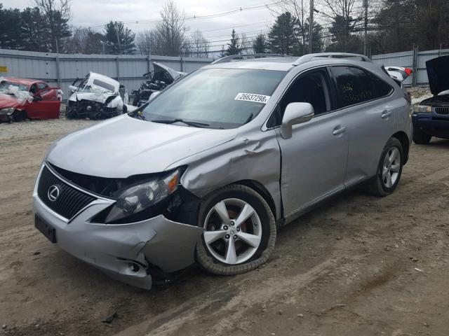 2T2BK1BA7AC030971 - 2010 LEXUS RX 350 GRAY photo 2