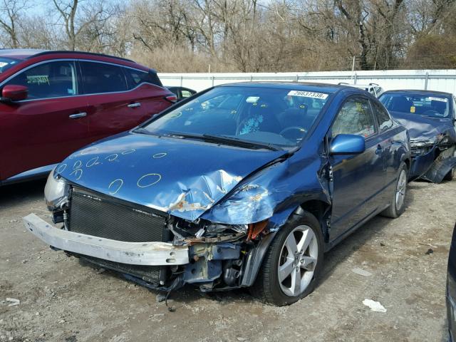 2HGFG12886H534447 - 2006 HONDA CIVIC EX ლურჯი ფოტო 2