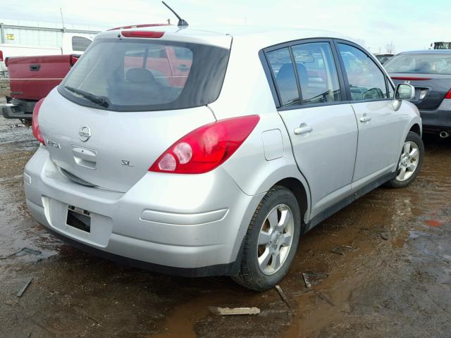 3N1BC13E27L445529 - 2007 NISSAN VERSA S SILVER photo 4