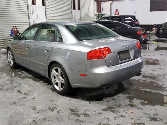 WAUAF78E47A235305 - 2007 AUDI A4 2 SILVER photo 3