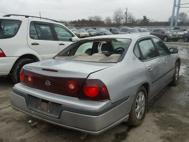 2G1WF52EX29164291 - 2002 CHEVROLET IMPALA SILVER photo 4