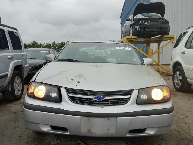 2G1WF52EX29164291 - 2002 CHEVROLET IMPALA SILVER photo 9