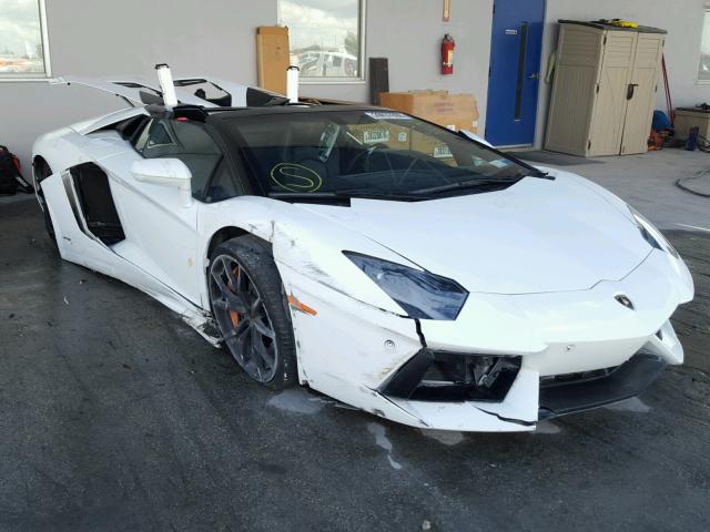 ZHWUR1ZD6ELA02712 - 2014 LAMBORGHINI AVENTADOR WHITE photo 1