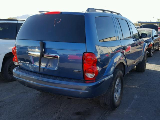 1D4HD48216F166153 - 2006 DODGE DURANGO SL BLUE photo 4