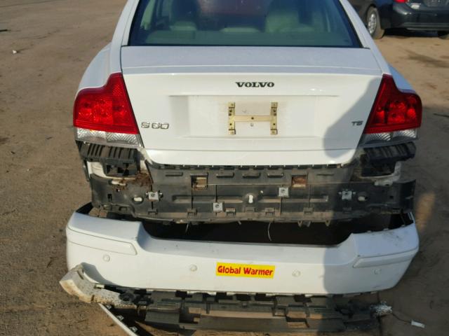 YV1RS547762522069 - 2006 VOLVO S60 T5 WHITE photo 9