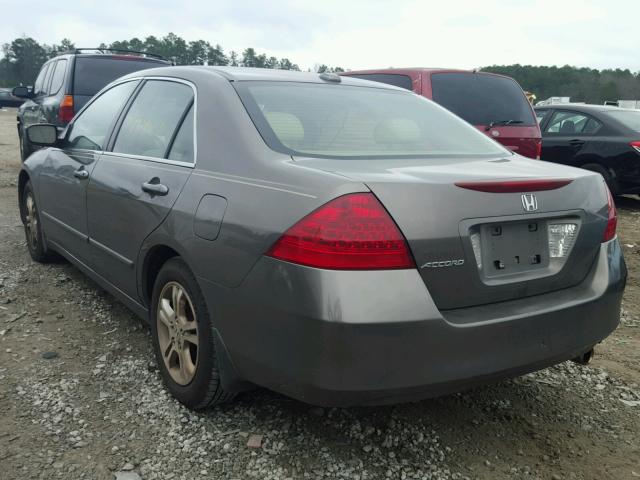 1HGCM56867A060530 - 2007 HONDA ACCORD EX BROWN photo 3