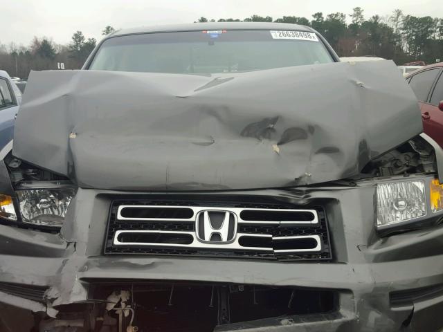 2HJYK16497H526187 - 2007 HONDA RIDGELINE GRAY photo 7