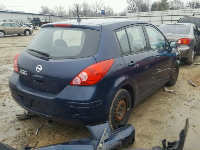 3N1BC13E67L378272 - 2007 NISSAN VERSA S BLUE photo 4