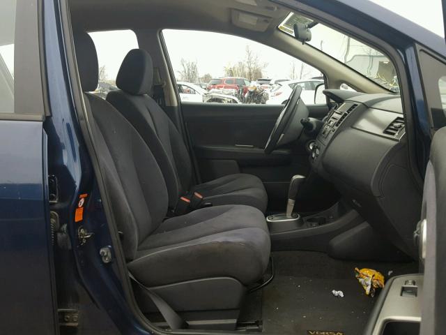 3N1BC13E67L378272 - 2007 NISSAN VERSA S BLUE photo 5