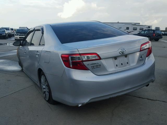 4T1BF1FK5CU033705 - 2012 TOYOTA CAMRY BASE SILVER photo 3