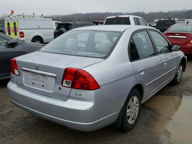 1HGES16523L026824 - 2003 HONDA CIVIC LX SILVER photo 4