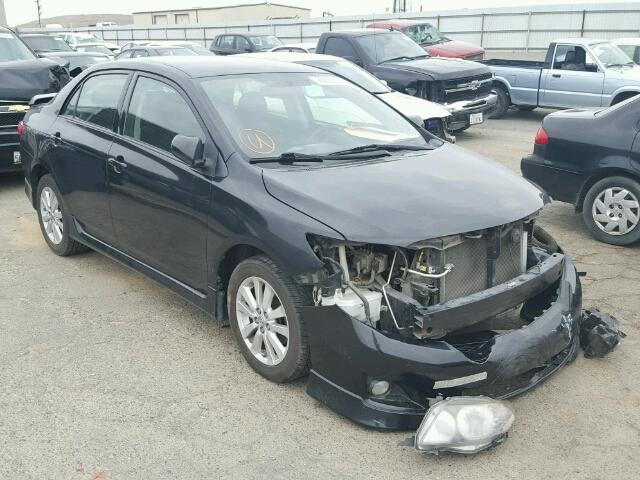 1NXBU40EX9Z146889 - 2009 TOYOTA COROLLA BA BLACK photo 1