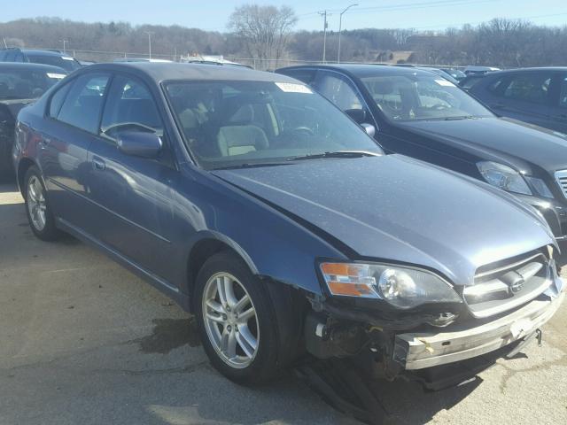 4S3BL616657225320 - 2005 SUBARU LEGACY 2.5 BLUE photo 1