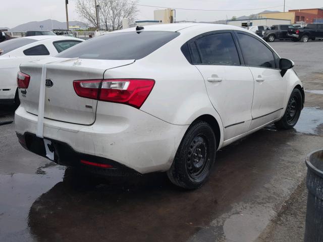 KNADM4A37C6071314 - 2012 KIA RIO LX Սպիտակ լուսանկար 4