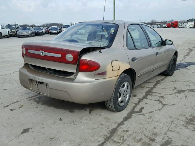 1G1JC52F537180235 - 2003 CHEVROLET CAVALIER GOLD photo 4