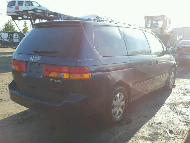 5FNRL18913B112819 - 2003 HONDA ODYSSEY EX BLUE photo 4