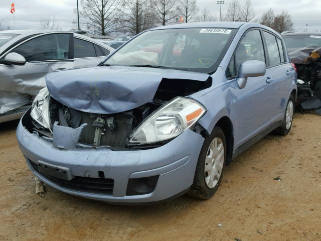 3N1BC1CP6AL388082 - 2010 NISSAN VERSA S BLUE photo 2