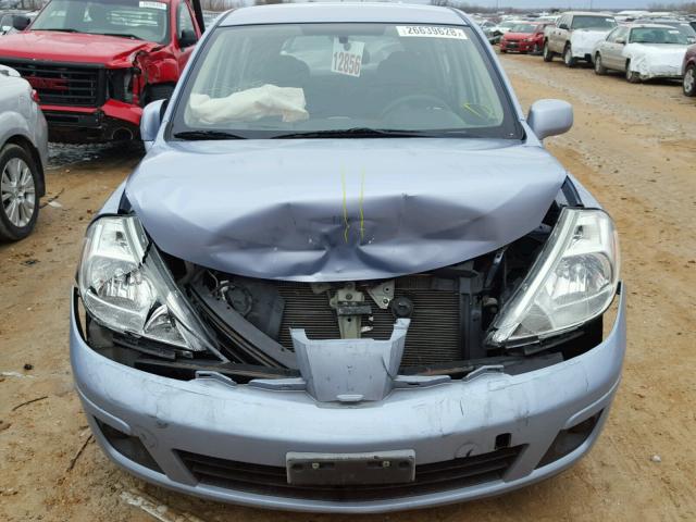 3N1BC1CP6AL388082 - 2010 NISSAN VERSA S BLUE photo 7