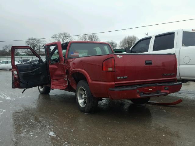 1GCCS19W618111143 - 2001 CHEVROLET S TRUCK S1 RED photo 3