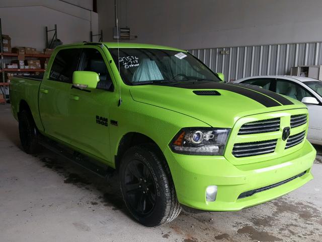 1C6RR7MT2HS813308 - 2017 RAM 1500 SPORT GREEN photo 1