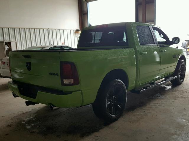 1C6RR7MT2HS813308 - 2017 RAM 1500 SPORT GREEN photo 4