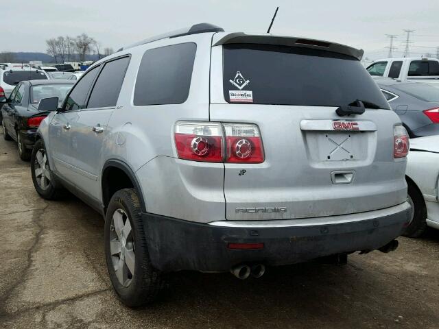 1GKLRMED8AJ146460 - 2010 GMC ACADIA SLT SILVER photo 3