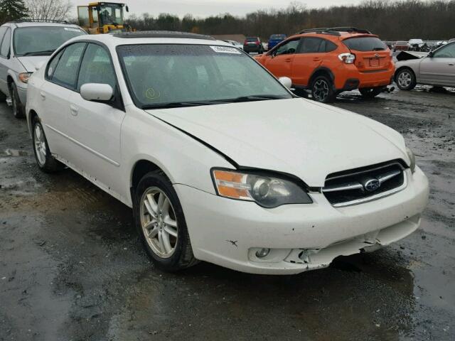 4S3BL626857224085 - 2005 SUBARU LEGACY 2.5 WHITE photo 1