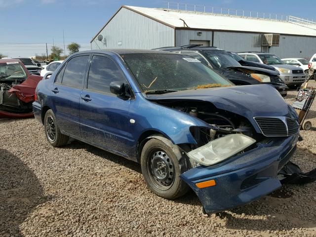 JA3AJ26E22U072652 - 2002 MITSUBISHI LANCER ES BLUE photo 1