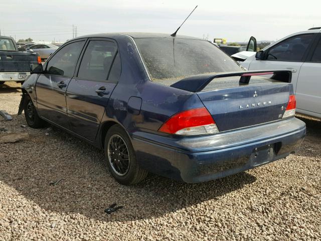 JA3AJ26E22U072652 - 2002 MITSUBISHI LANCER ES BLUE photo 3