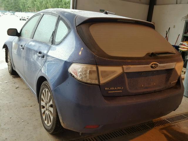 JF1GH6B6XAH810174 - 2010 SUBARU IMPREZA 2. BLUE photo 3