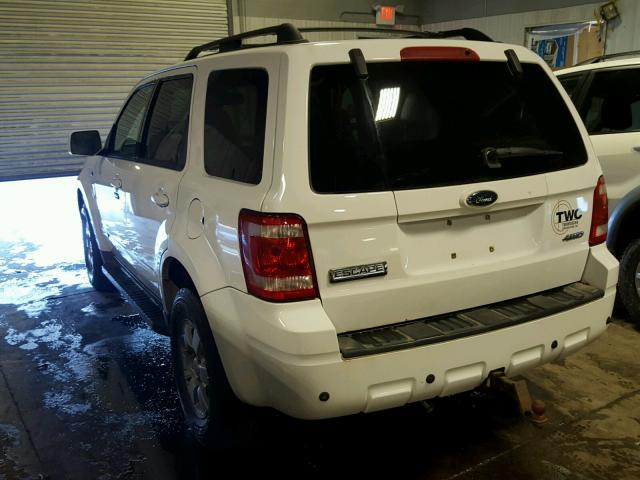 1FMCU94148KC45596 - 2008 FORD ESCAPE LIM WHITE photo 3