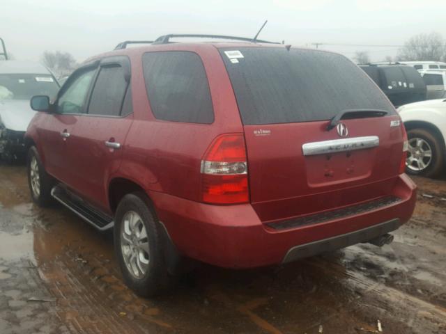 2HNYD18613H541168 - 2003 ACURA MDX TOURIN RED photo 3