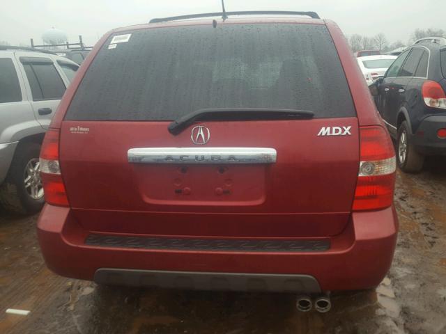 2HNYD18613H541168 - 2003 ACURA MDX TOURIN RED photo 9