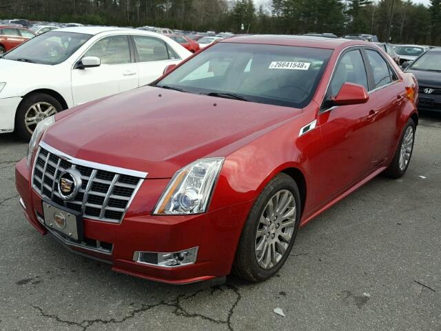 1G6DM5E35C0155219 - 2012 CADILLAC CTS PERFOR RED photo 2