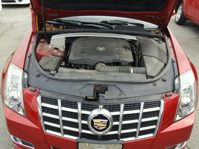 1G6DM5E35C0155219 - 2012 CADILLAC CTS PERFOR RED photo 7