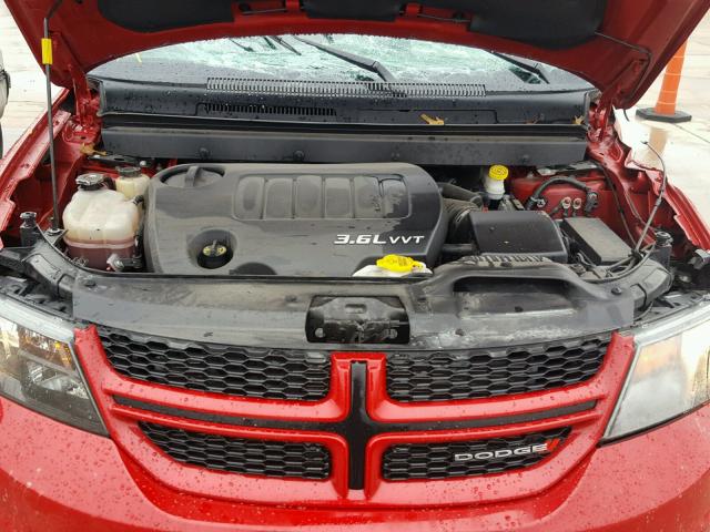 3C4PDCEGXFT683105 - 2015 DODGE JOURNEY R/ RED photo 7