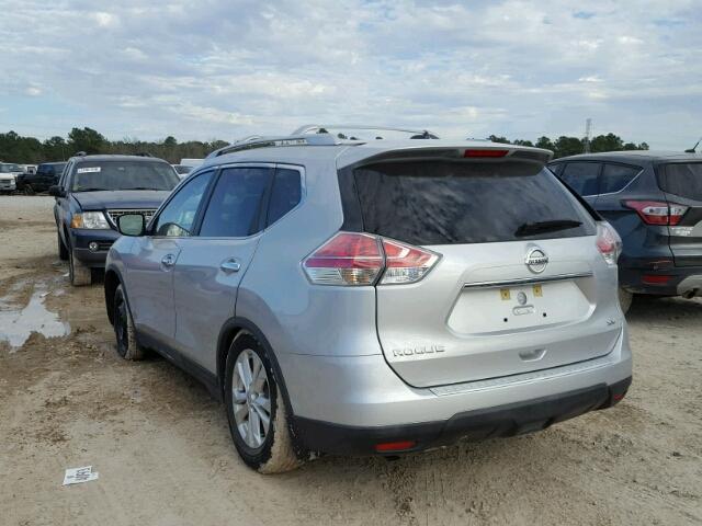 KNMAT2MT8GP692215 - 2016 NISSAN ROGUE S SILVER photo 3