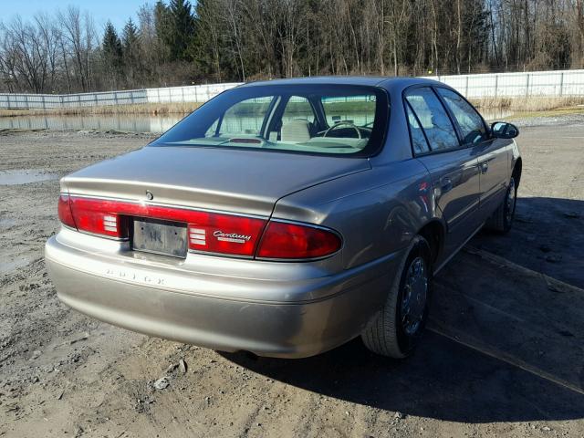 2G4WS52JX21276969 - 2002 BUICK CENTURY CU TAN photo 4