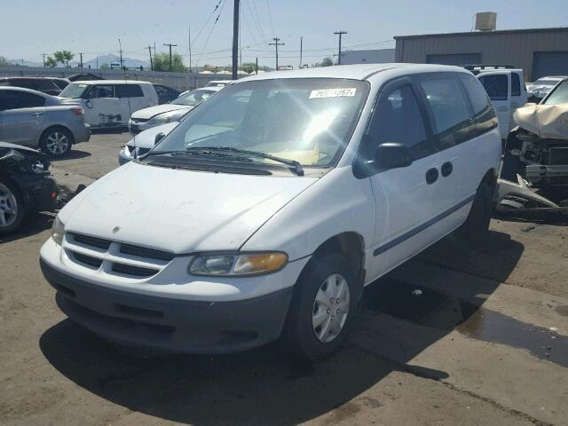 2B4GP2531YR536107 - 2000 DODGE CARAVAN WHITE photo 2