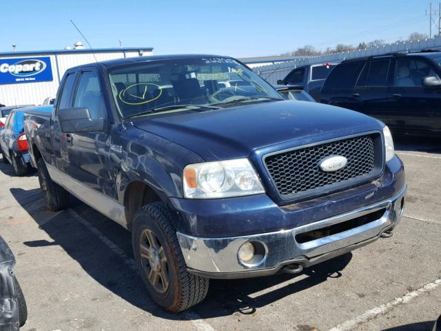 1FTPX14576NA59211 - 2006 FORD F150 BLUE photo 1