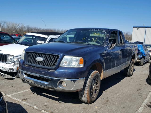 1FTPX14576NA59211 - 2006 FORD F150 BLUE photo 2