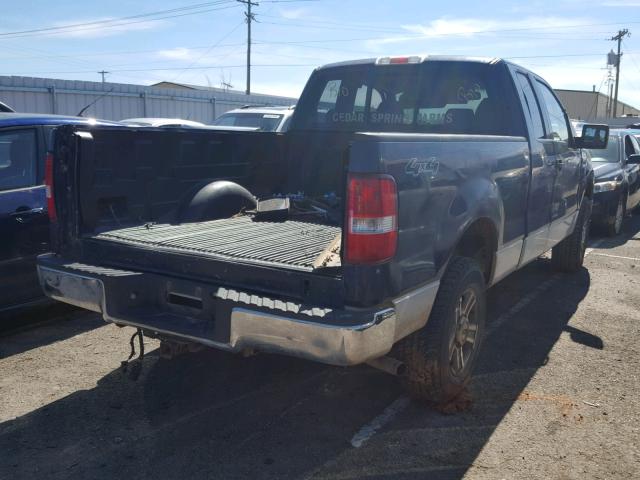 1FTPX14576NA59211 - 2006 FORD F150 BLUE photo 4