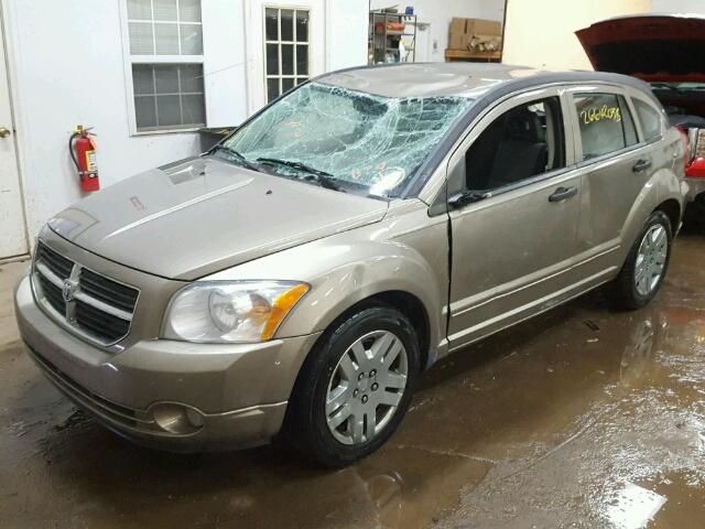 1B3HB48C98D552444 - 2008 DODGE CALIBER SX BROWN photo 2