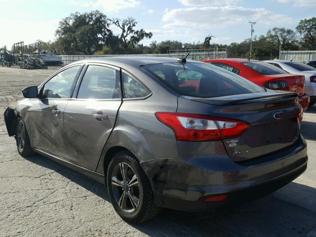 1FADP3F20EL406430 - 2014 FORD FOCUS SE GRAY photo 3